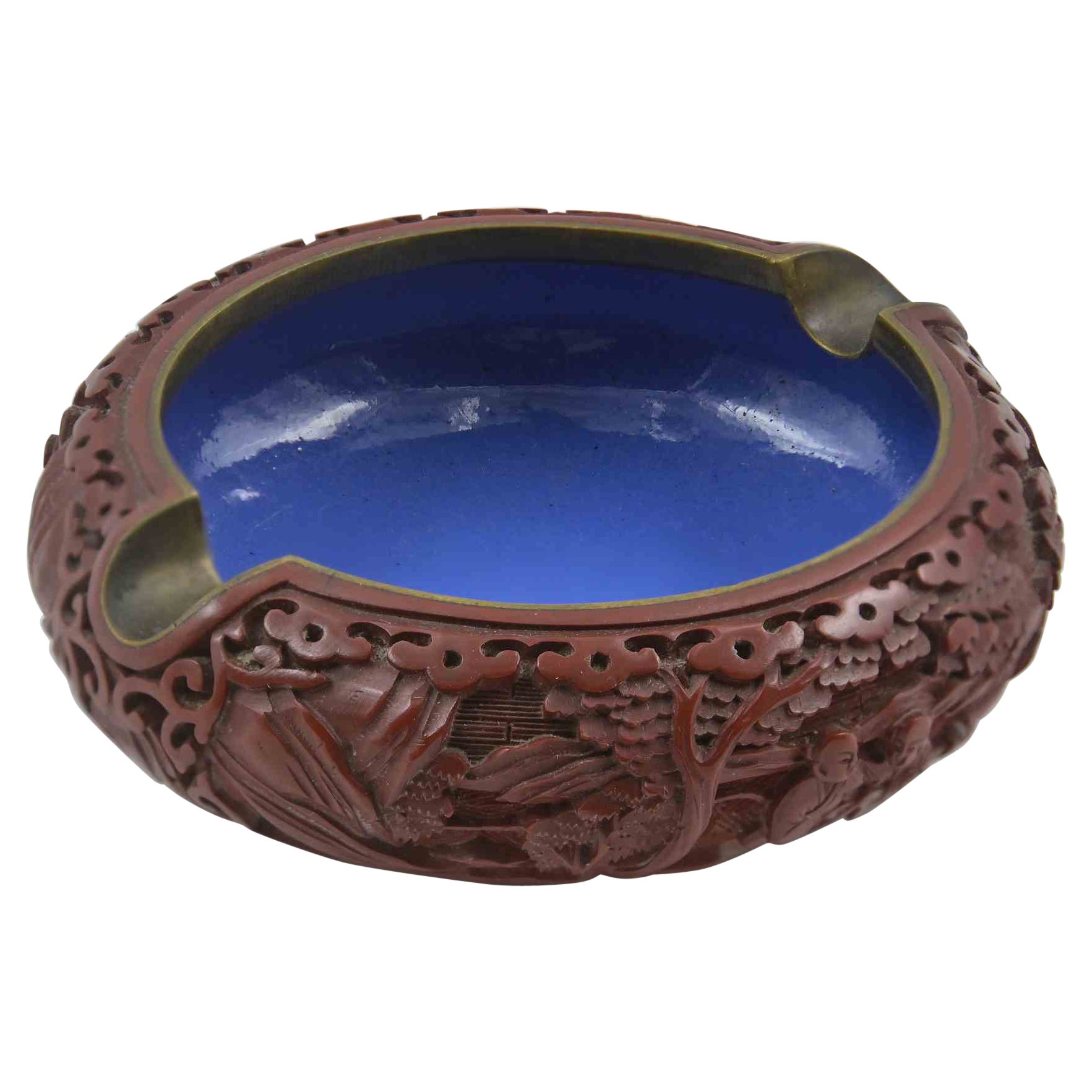 Vintage Chinese Ashtray in Sealing Wax, China, Early 20th Century For Sale