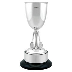 Antiguo Trofeo de Tenis de Presentación de Plata de Ley