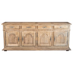 20th Century Louis XIV Style French Bleached Oak Sideboards