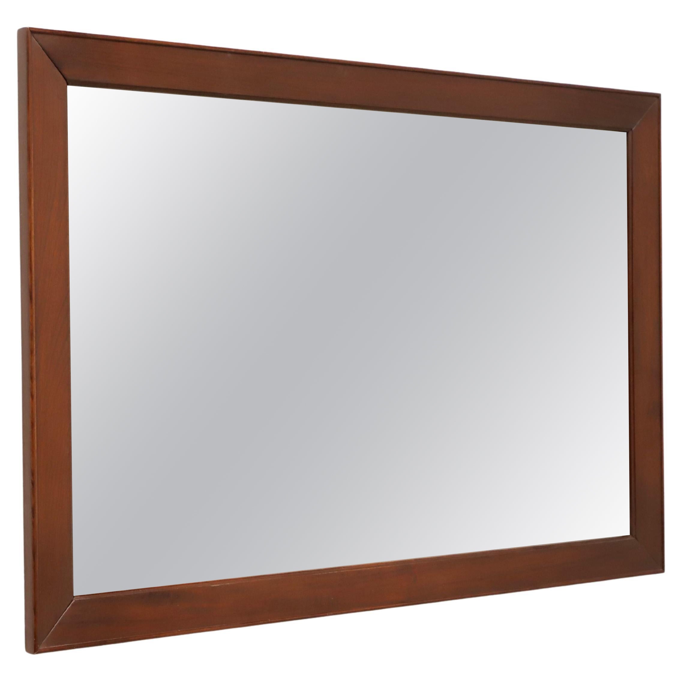 CRAFTIQUE Mellowax Solid Mahogany Rectangular Dresser / Wall Mirror For Sale