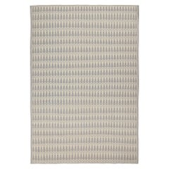 Kilim de style Zilu de Rug & Kilim en blanc avec motif floral gris