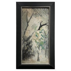 Siglo XX Paisaje francés verde, bosque Udile Pintura al óleo de Daniel Clesse