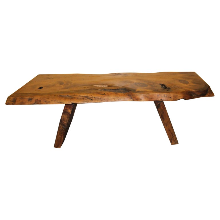 Live Edge Coffee Table For Sale at 1stDibs
