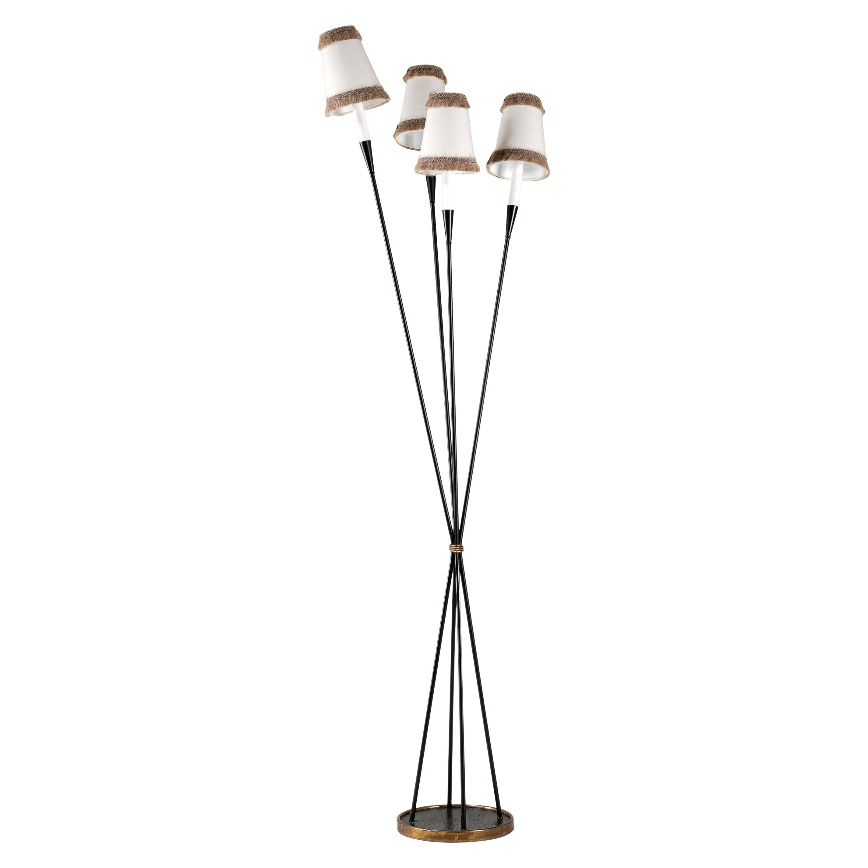 Sculptural Mid Century French Floor Lamp at 1stDibs
