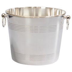 French Christofle Silver Plate Double Champagne Ice Bucket Wine Cooler