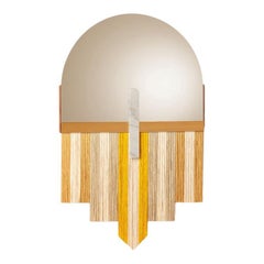 Souk Mirror Yellow, Estremoz White with Bronze Mirror and Satin Brass