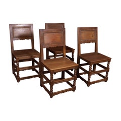 Antique Danish Dowel Wood Chairs, 1800s