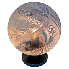 1970s Murano Glass Swirl Table Light by Venini