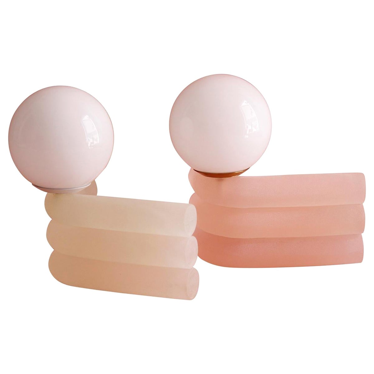 Ensemble de 2 petites lampes Elio par Soft-Geometry