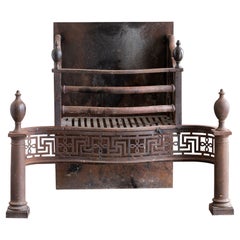 Late Victorian Iron and Steel Fire Grate