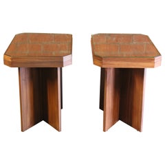 Pair of Vintage 1940s French Modern End Tables