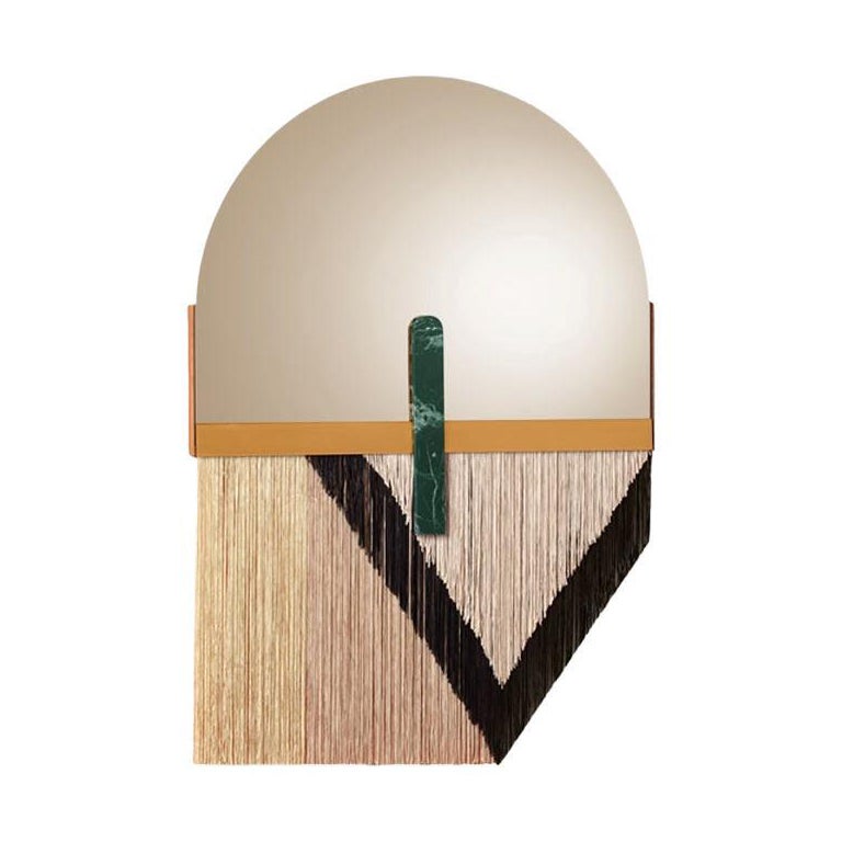 Souk Mirror Black, Guatemala Green with Bronze Mirror and Satin Brass