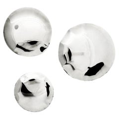 Antique Set of 3 Stainless Steel Pin Wall Decor by Zieta