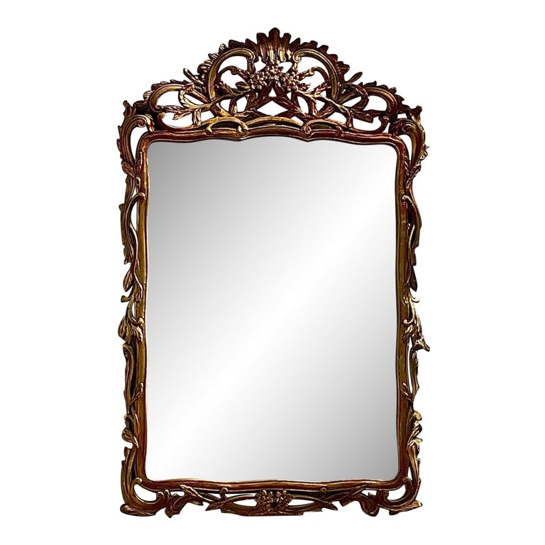 Vintage Regency Gold Wall Mirror For Sale at 1stDibs