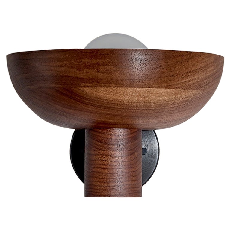 Marz Designs, "Selene Uplight, Large", Timber Wall Light For Sale
