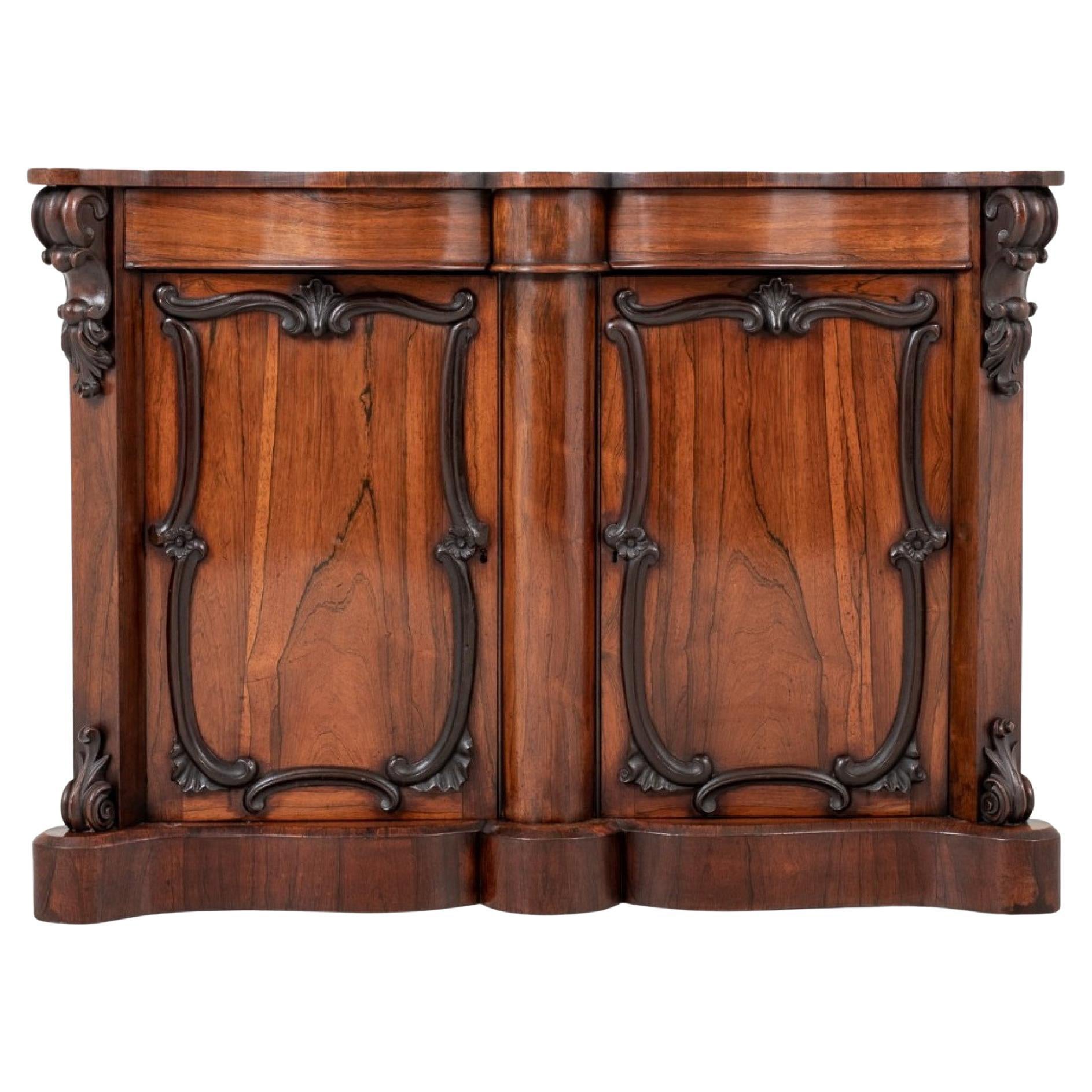 Victorian Cabinet Rosewood Sideboard, 1860 For Sale