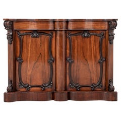 Antique Victorian Cabinet Rosewood Sideboard, 1860