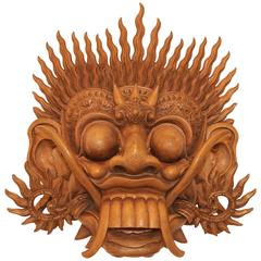 Finely Carved Bali Barong Mask