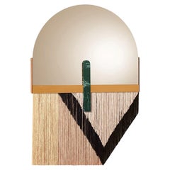 Souk Mirror Black, Guatemala Green with Aged Mirror and Satin Brass