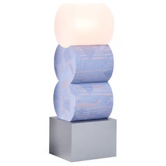 Contemporary Dark Blue Pigmented Floor Lamp, Blend Lamp Small by Ward Wijnant