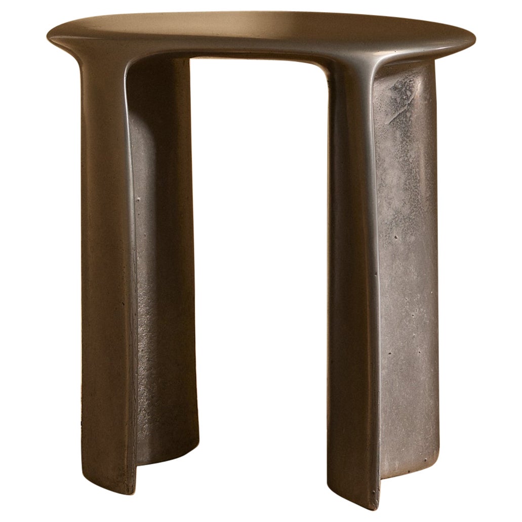 Contemporary & Experimental Casted Alumium, One of a Kind, New Wave Stool For Sale