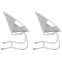 Vintage Salterini Radar Chairs with Spring Base