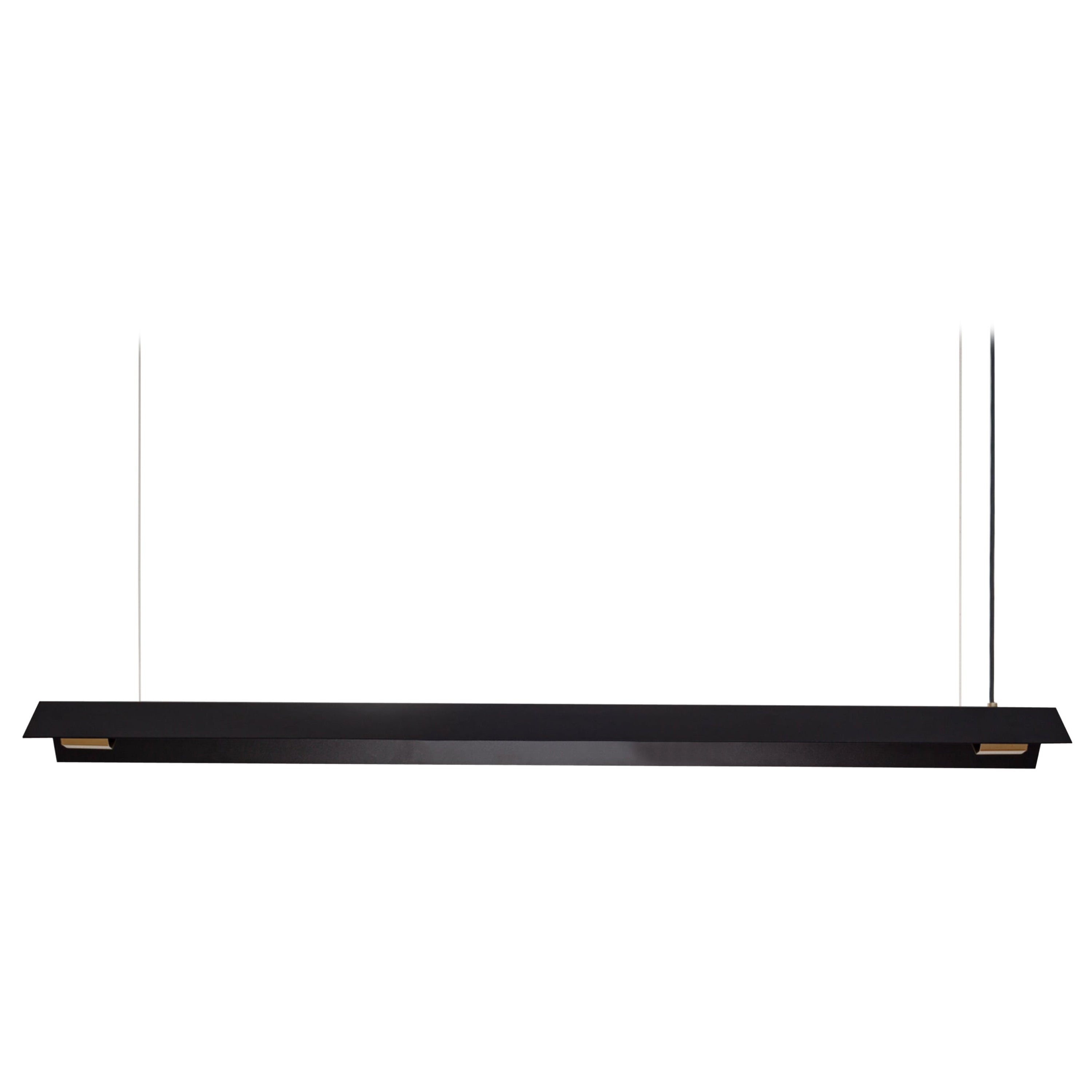 Lampada a sospensione Misalliance Ex Jet Black di grandi dimensioni di Lexavala