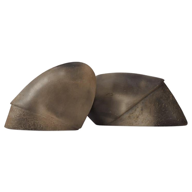 Pair of Two-Tone Organic Sculptures from the Collection of Sir Terence Conran For Sale