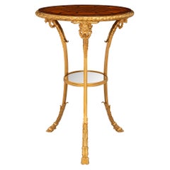 French 19th Century Belle Époque Period Kingwood, Tulipwood, Ormolu Side Table