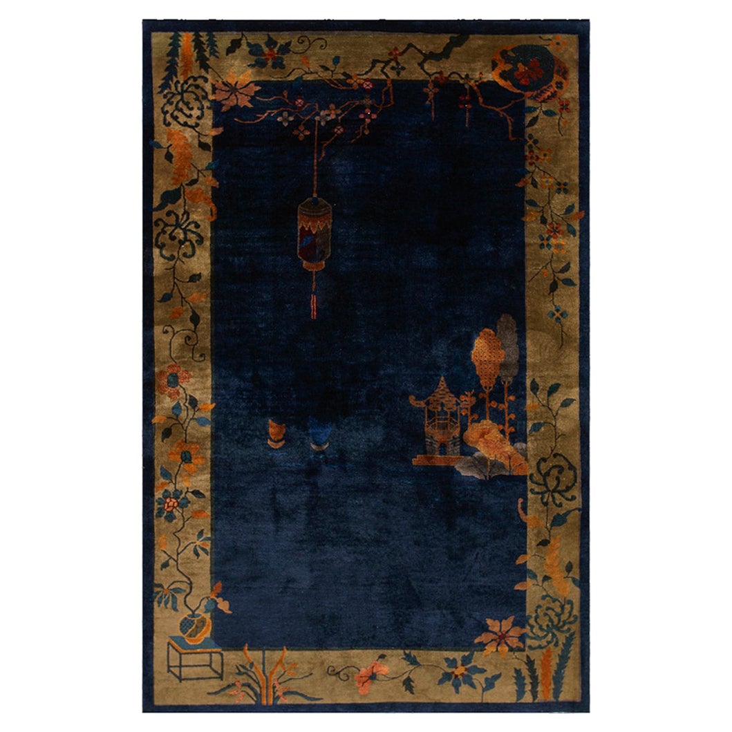 Chinesischer Art-Déco-Teppich aus den 1920er Jahren (  5' x 7'7" - 153 x 232 ) im Angebot