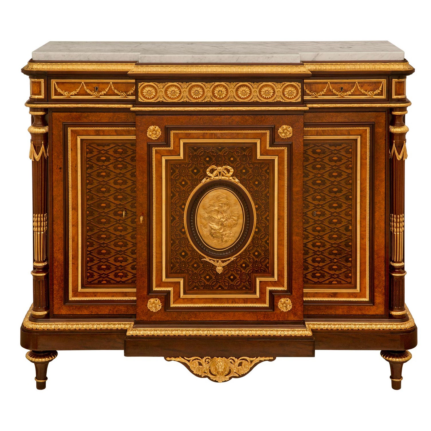 French 19th Century Belle Époque Period Cabinet Possibly by Maison Krieger For Sale