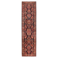 Tapis de couloir persan ancien Sarouk. 3 pieds x 11 pieds 2 pouces 