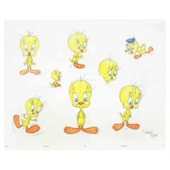Ross, Virgil, 'Eight Original Drawings of Tweety Bird, circa 1990s'
