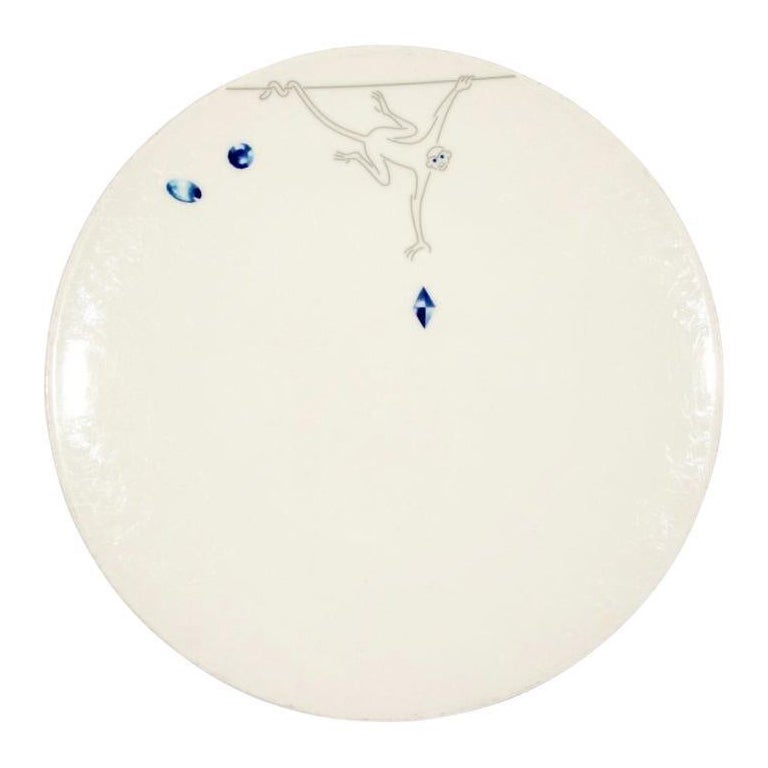 Six Le Cirque N.Y. Custom Villeroy & Boch Dinner Plates - Monkeys with Gems For Sale