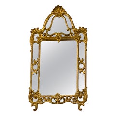 Large Gilt Mirror / Looking Glass with Double Frame Louis XIV St. France Xxth