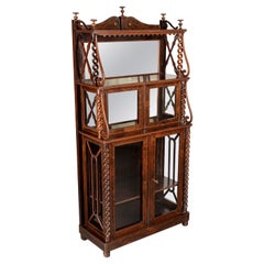 19th Century French Rosewood Etagere or Cabinet with Shelves