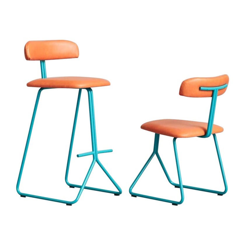 Set of Rider Stool & Chair by Pepe Albargues For Sale