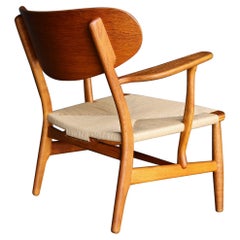 Hans J. Wegner CH22 Lounge Chair for Carl Hansen & Søn, Denmark, circa 1951