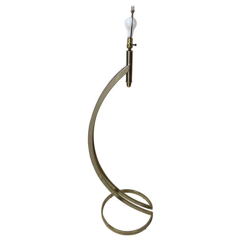 Post Modern Brass Floor Lamp For Sale at 1stDibs