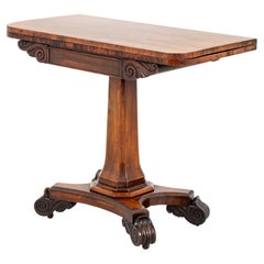 William IV Style Rosewood Card/Games Tables
