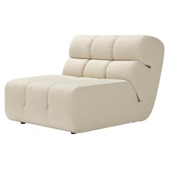 Contemporary Lounge Chair 'Palmo' by Amura Lab, White, Fibris 03