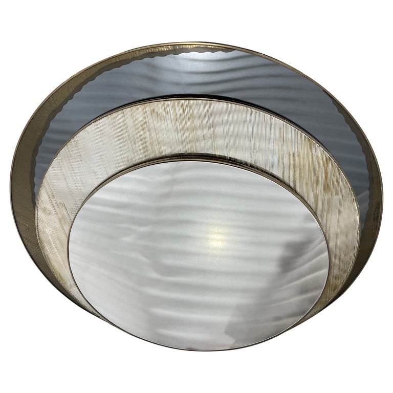 Rizo Etsy Wall Mirror with Handcrafted Metallic Accents For Sale at 1stDibs