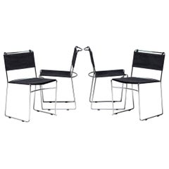 Set of Four Delfina Chairs by Enzo Mari
