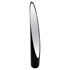  Miroir italien Unghia « Nail » sur pied, long miroir, 1970