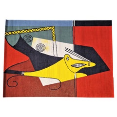 Vintage Large New Zealand Wool Carpet 'La Figura' After Artwork by Picasso Made by Desso