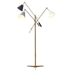 20th Century Angelo Lelii Floor Lamp Mod. 12128 Triennale for Arredoluce, 50s