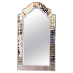 Midcentury Italian Venetian Wall Mirror with Cut Glass