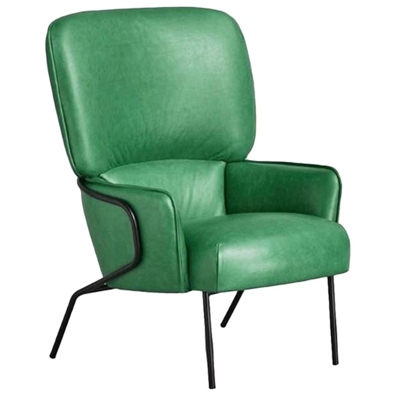 Leather Armchair by Pepe Albargues For Sale