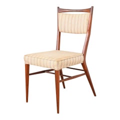 Paul McCobb Connoisseur Collection Sculpted Walnut Dining Side Chair