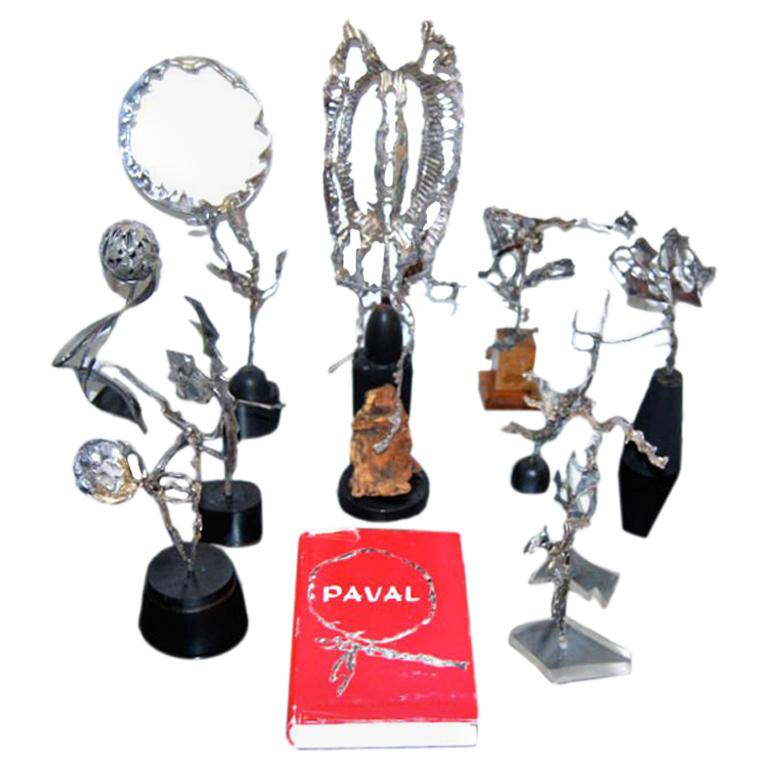 Collection of Sterling Silver Sculptures by Paval For Sale